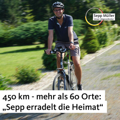 Start der Radtour von Sepp Müller