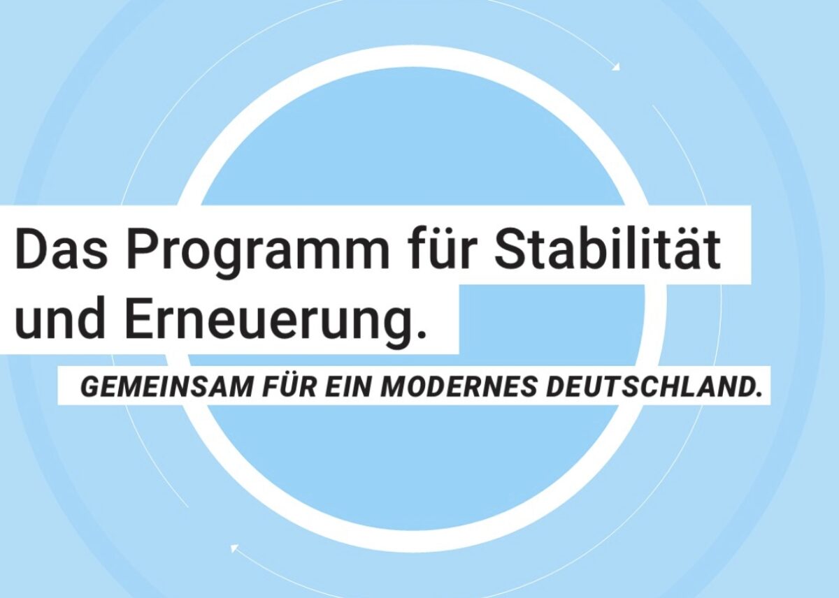 Regierungsprogramm von CDU und CSU