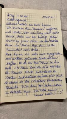 Radtagebuch von Sepp Müller