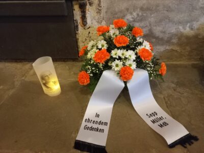 Kranzniederlegung in der Gedenkstätte KZ Lichtenburg Prettin
