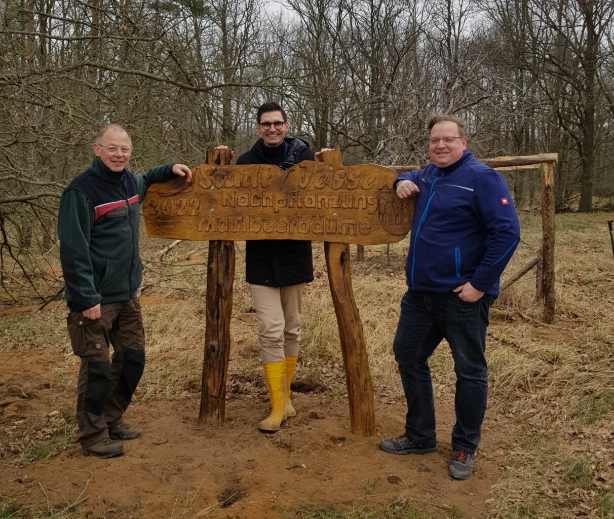 Pflanzung von Maulbeerbäumen in Jessen