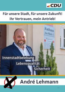 Andrè Lehmann - Bürgermeisterkandidat für die Stadt Coswig (Anhalt)