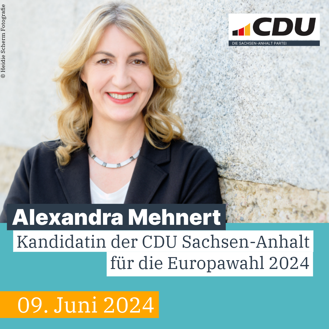 Alexandra Mehnert - Kandidatin der CDU Sachsen-Anhalt für die Europawahl 2024
